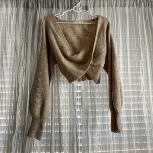 Glassons Tan V-Neck Sweater